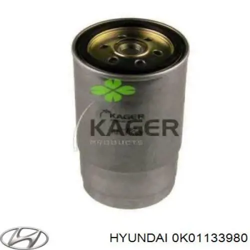 Pinza de freno delantera derecha 0K01133980Z Hyundai/Kia