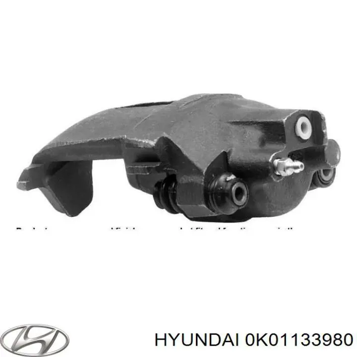 0K01133980 Hyundai/Kia pinza de freno delantera derecha