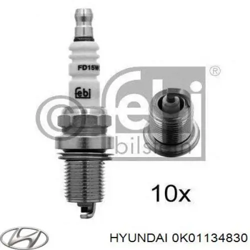 Buje del brazo de suspensión delantero superior OK01134830 Hyundai/Kia