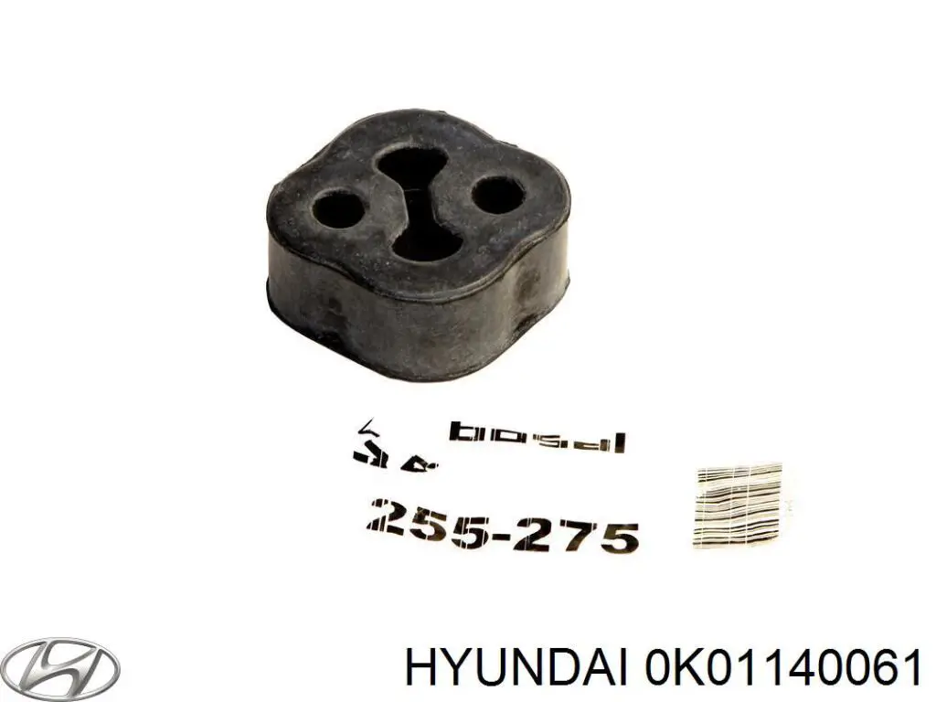 0K01140061 Hyundai/Kia soporte, silenciador