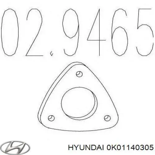 Comprar 0K01140305 Hyundai/Kia Junta de escape