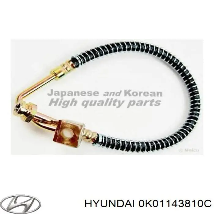 0K01143810C Hyundai/Kia tubo flexible de frenos delantero derecho