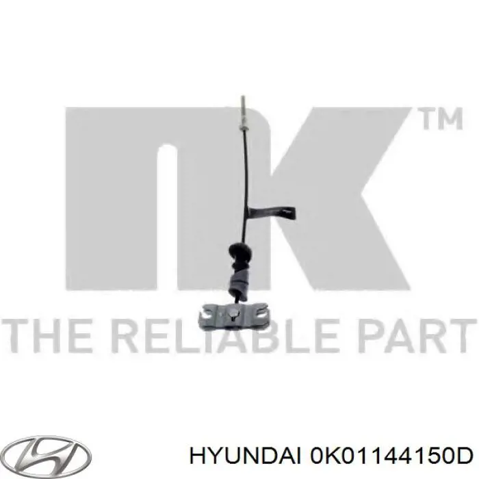 0K01144150D Hyundai/Kia cable de freno de mano delantero