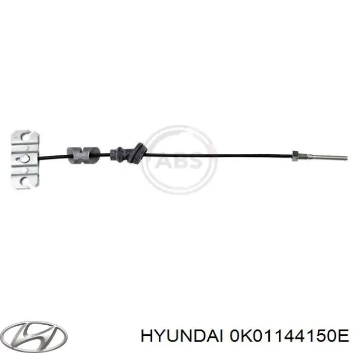 0K01144150E Hyundai/Kia cable de freno de mano delantero