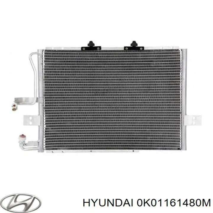 0K01161480M Hyundai/Kia condensador aire acondicionado