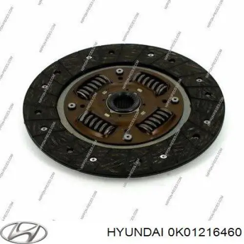 0K01216460 Hyundai/Kia disco de embrague