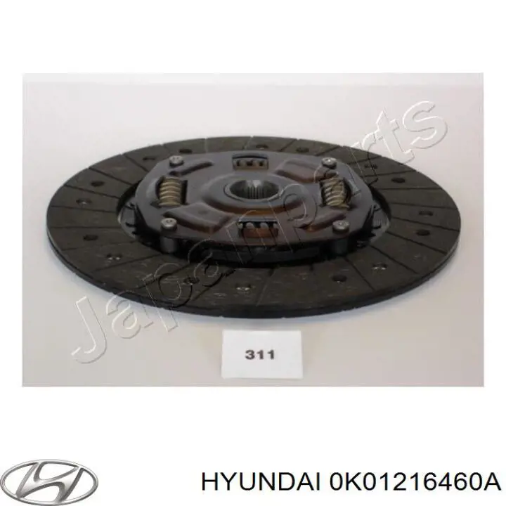 Disco de embrague 0K01216460A Hyundai/Kia