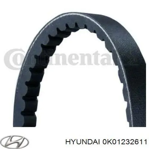 0K01232611 Hyundai/Kia correa trapezoidal