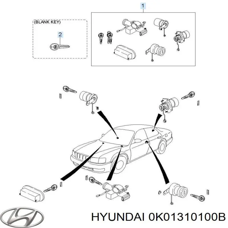 Comprar 0K01310100A Hyundai/Kia Culata motor