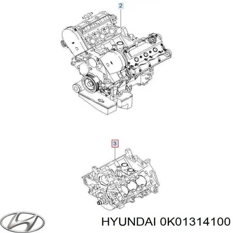 0K01314100 Hyundai/Kia bomba de aceite