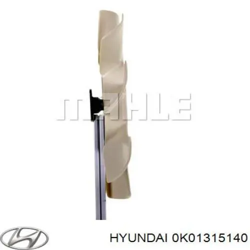 0K01315140 Hyundai/Kia rodete ventilador, refrigeración de motor