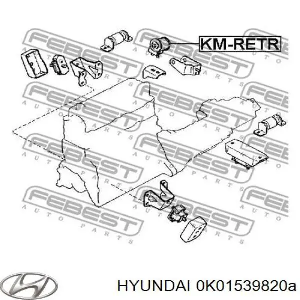 0K01539820A Hyundai/Kia