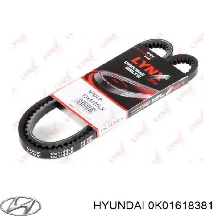 0K016-18-381 Hyundai/Kia correa trapezoidal