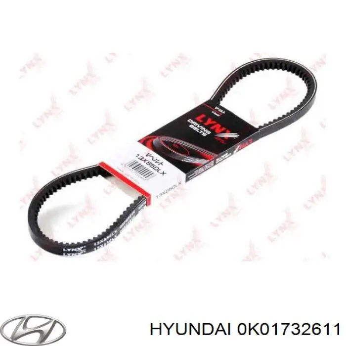 0K017-32-611 Hyundai/Kia correa trapezoidal