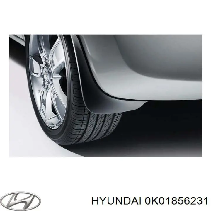 0K01856231 Hyundai/Kia guardabarros interior, aleta delantera, derecho
