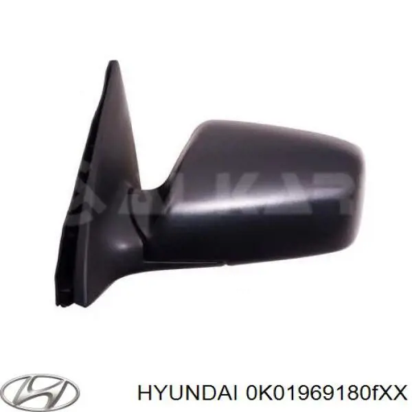 0K01969180DV6 Hyundai/Kia espejo retrovisor izquierdo