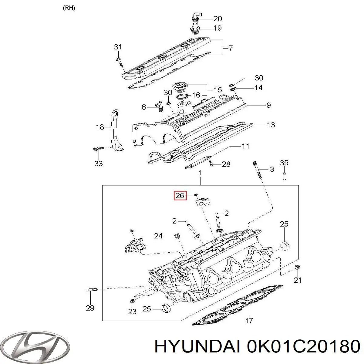 0K01C20180 Hyundai/Kia