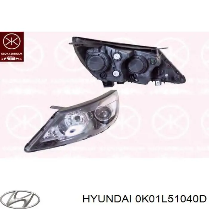 0K01L51040C Hyundai/Kia faro izquierdo
