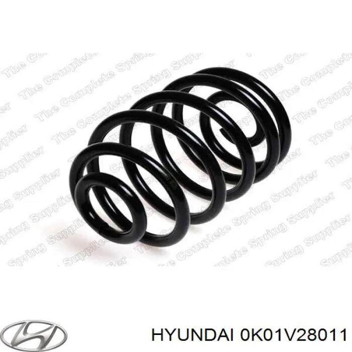 0K01V28011 Hyundai/Kia muelle de suspensión eje trasero