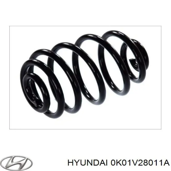 0K01V28011A Hyundai/Kia muelle de suspensión eje trasero