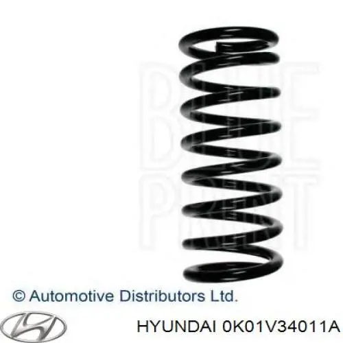 0K01V34011A Hyundai/Kia muelle de suspensión eje delantero