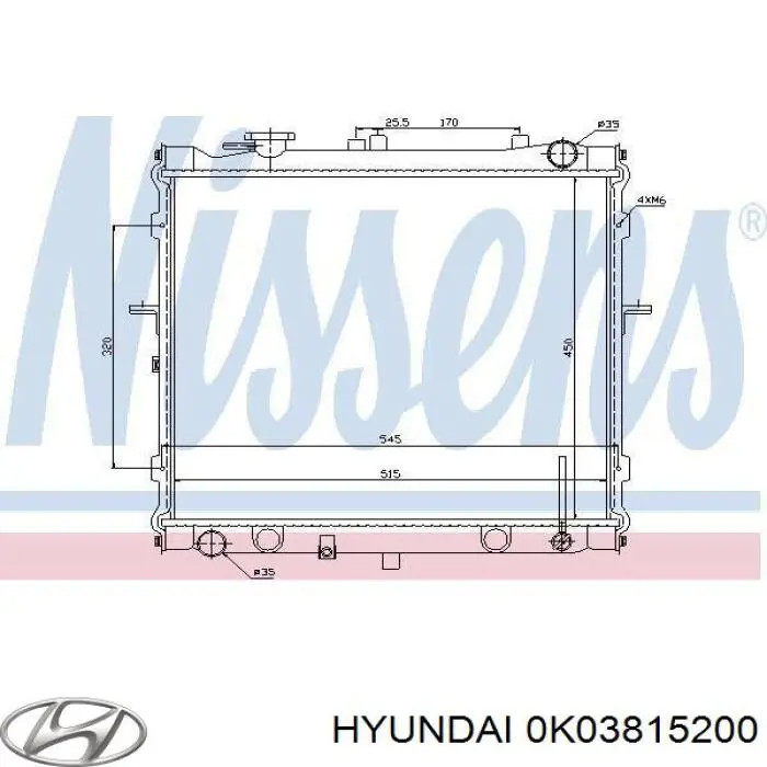 Água radiador Hyundai/Kia 0K03815200 precio, desde 113,47 EUR