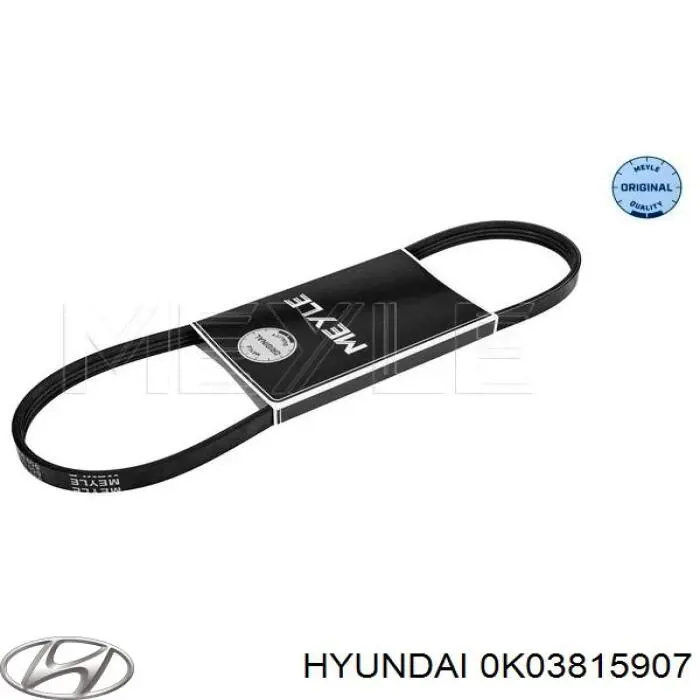0K03815907 Hyundai/Kia correa trapezoidal