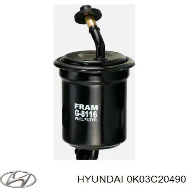 Filtro de combustible OK01120490B Hyundai/Kia