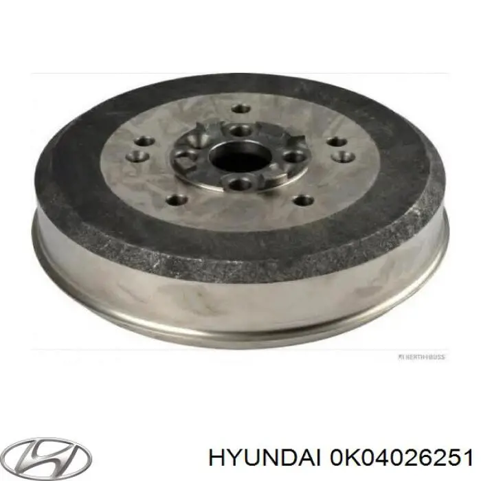 0K04026251 Hyundai/Kia freno de tambor trasero
