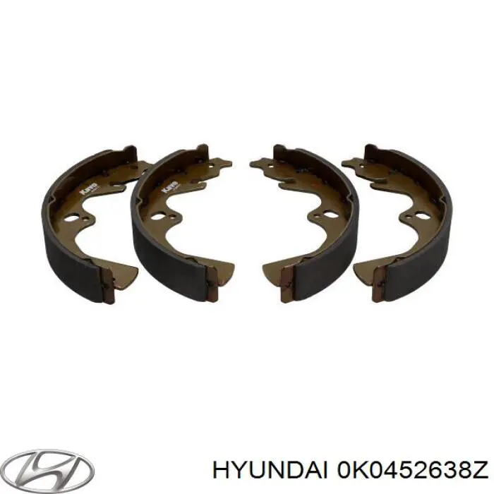 0K0452638Z Hyundai/Kia zapatas de frenos de tambor traseras