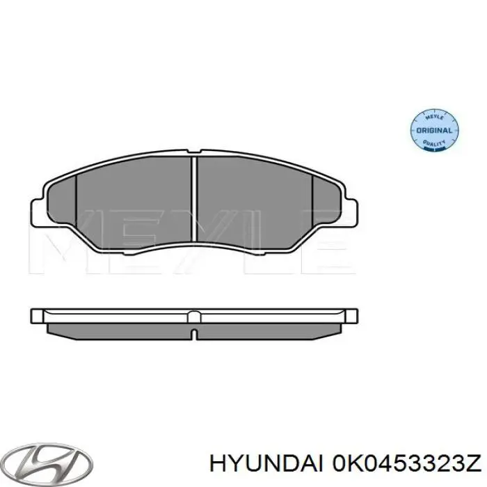 Pastillas de freno delanteras Hyundai/Kia 0K0453323Z