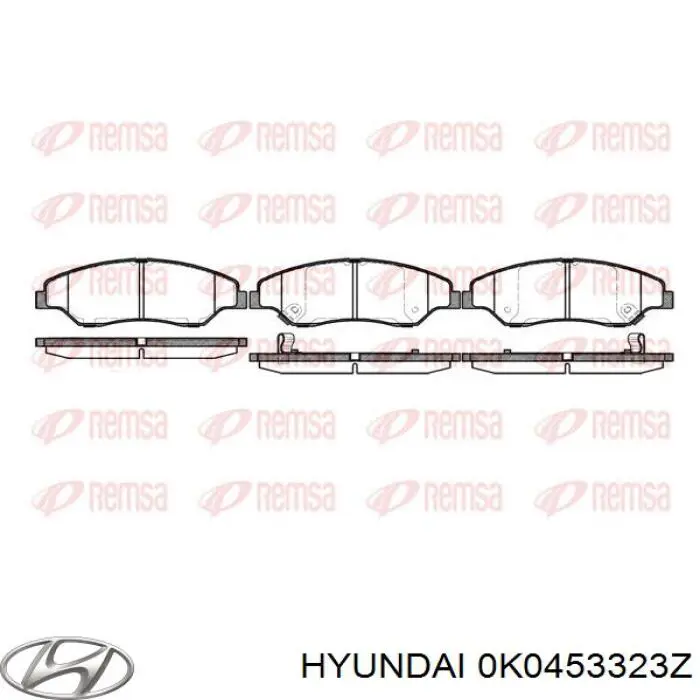 Pastillas freno delanteras Hyundai/Kia 0K0453323Z precio, desde 26,50 EUR
