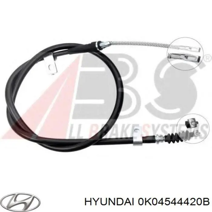 Comprar 0K04544420B Hyundai/Kia Cable de freno de mano trasero izquierdo