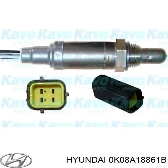 0K08A18861B Hyundai/Kia sonda lambda sensor de oxigeno para catalizador