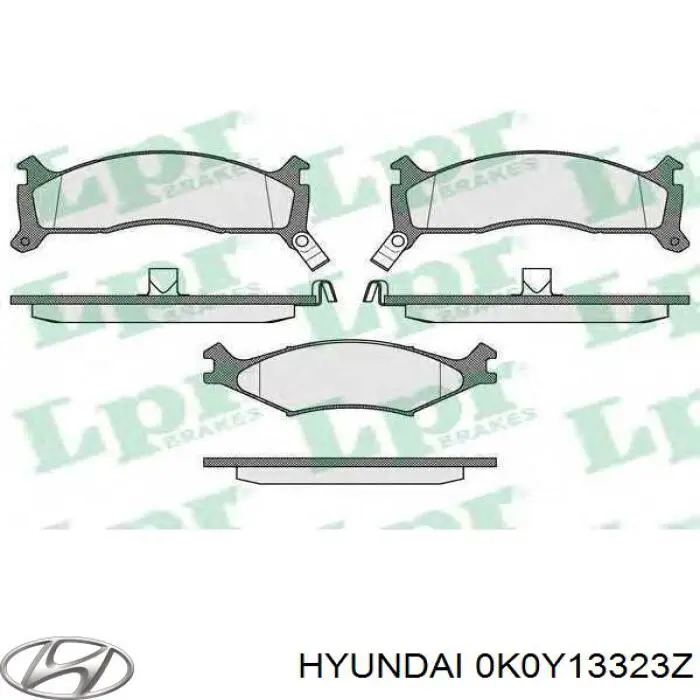 Pastillas de freno delanteras Hyundai/Kia 0K0Y13323Z