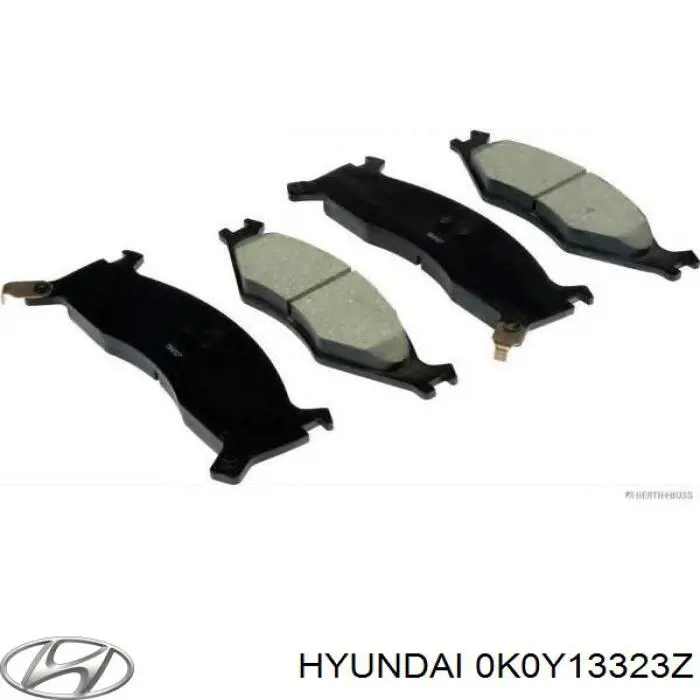0K0Y13323Z Hyundai/Kia pastillas de freno delanteras