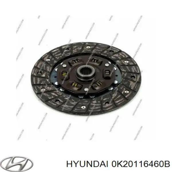 K20N16460 Hyundai/Kia disco de embrague