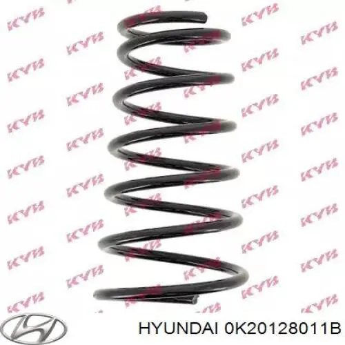 0K20128011B Hyundai/Kia muelle de suspensión eje trasero