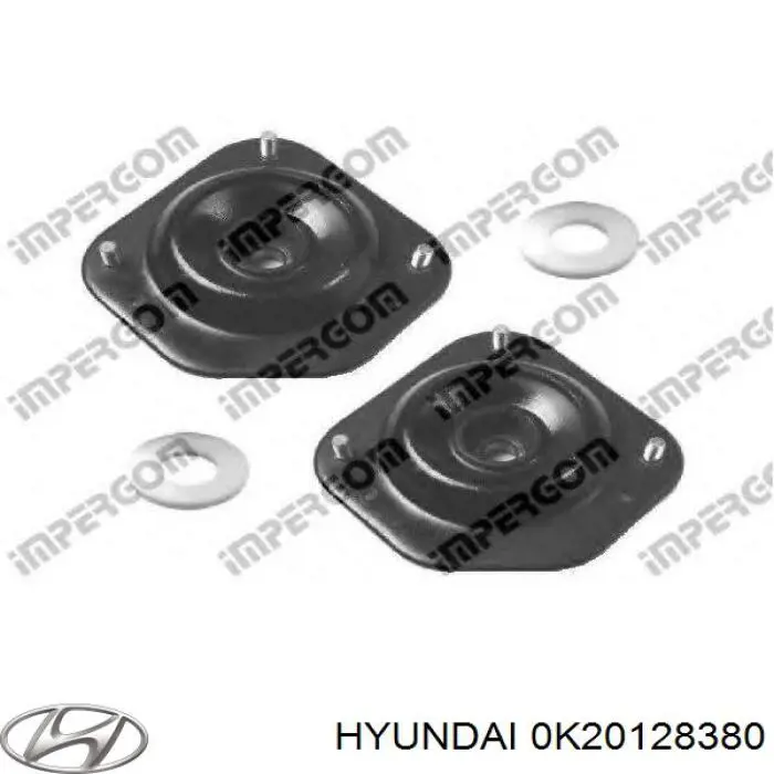 0K20128380A Hyundai/Kia soporte amortiguador trasero derecho