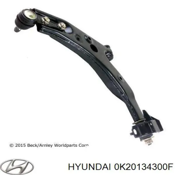 0K20134300F Hyundai/Kia barra oscilante, suspensión de ruedas delantera, inferior derecha