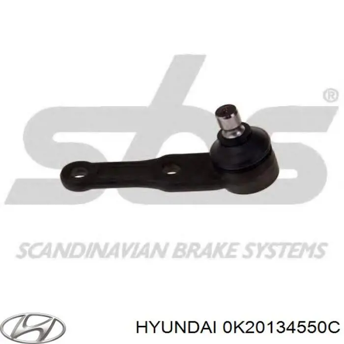 0K20134550C Hyundai/Kia rótula de suspensión inferior
