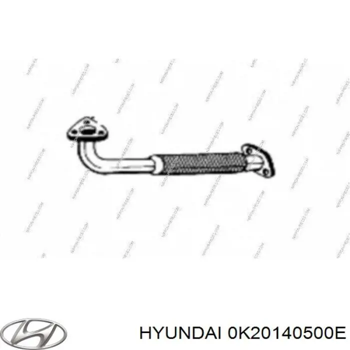 0K20140500E Hyundai/Kia tubo de admisión del silenciador de escape delantero