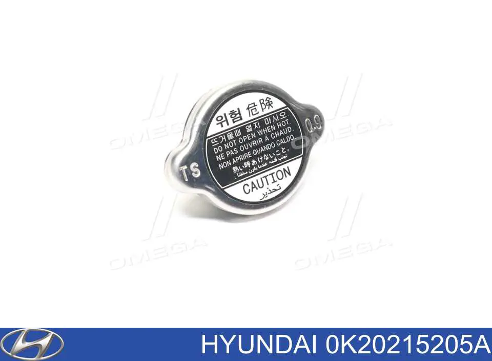 0K20215205A Hyundai/Kia tapa radiador