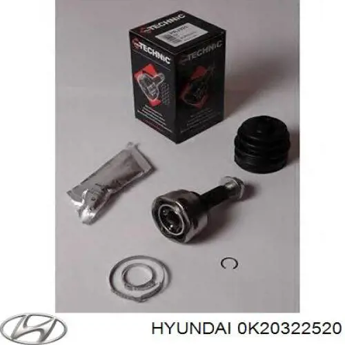 0K20322520 Hyundai/Kia junta homocinética exterior delantera