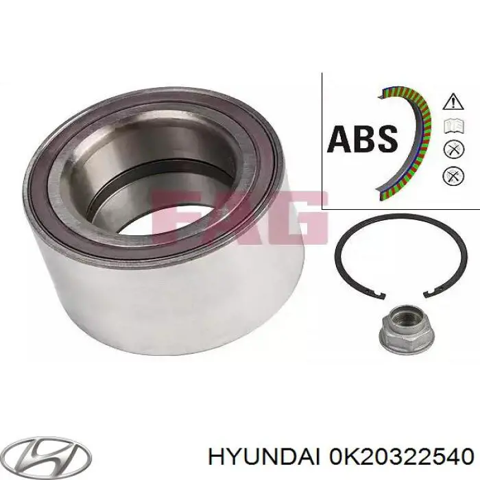 0K20322540 Hyundai/Kia fuelle, árbol de transmisión delantero interior