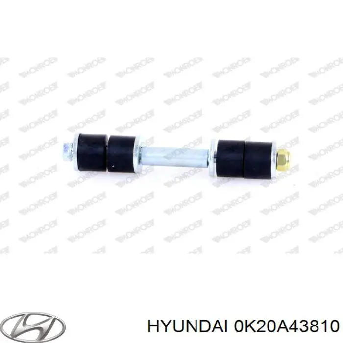 0K20A43810 Hyundai/Kia latiguillo de freno trasero