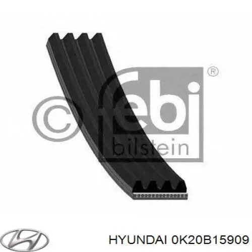0K20B15909 Hyundai/Kia correa trapezoidal