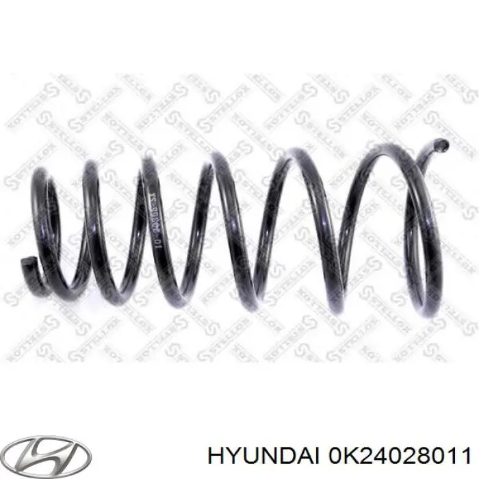 0K24028011 Hyundai/Kia muelle de suspensión eje trasero