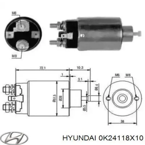 0K24118X10 Hyundai/Kia