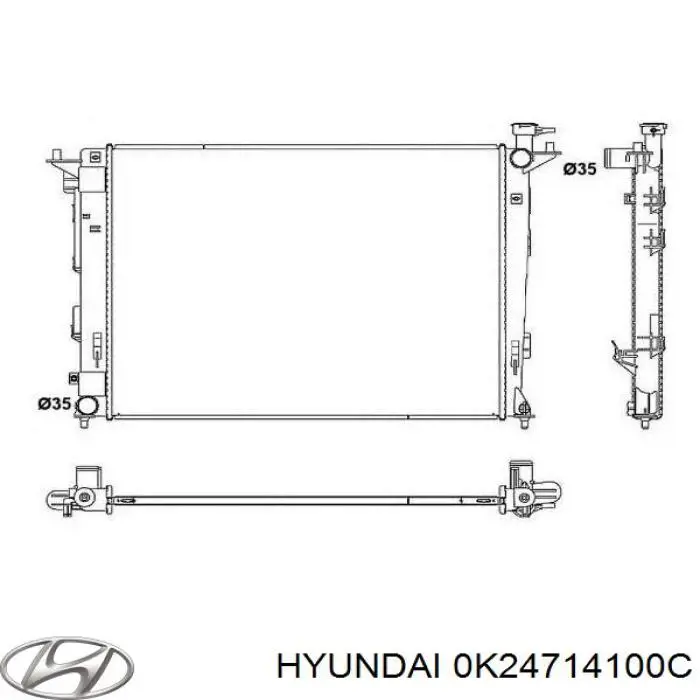 0K24714100C Hyundai/Kia bomba de aceite